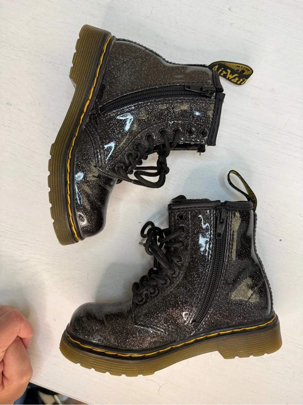 Dr Martens 1460 Sparkle Boot Kids 9